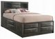 ACME Furniture Ireland Gray Queen Bookcase Bed-0