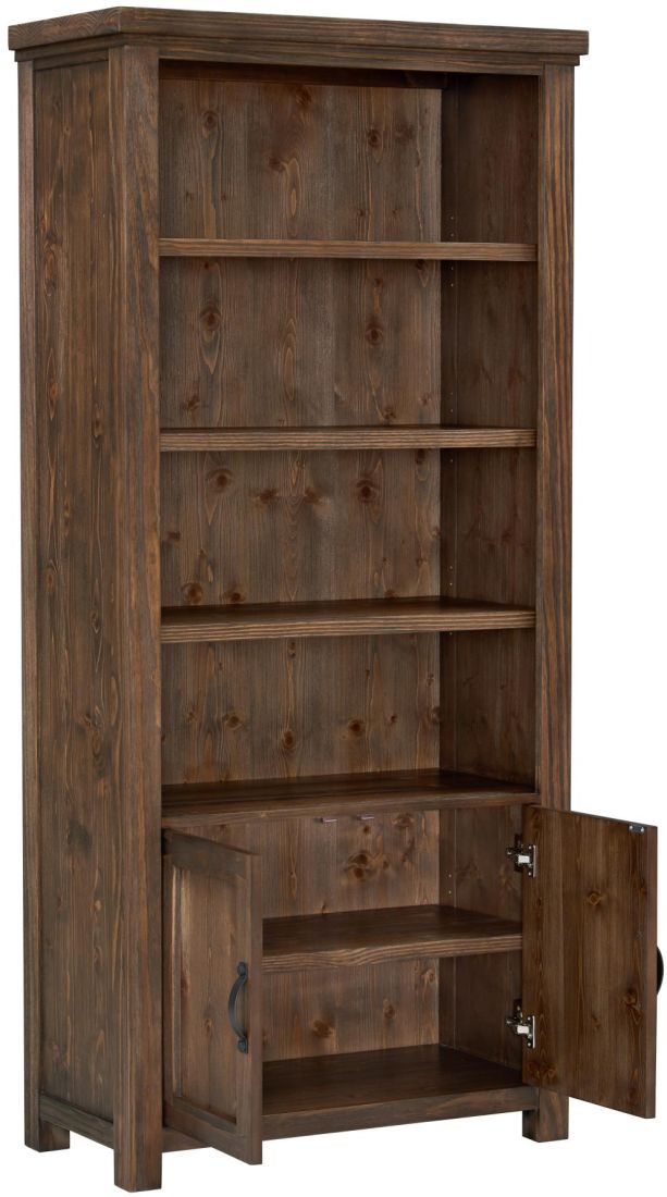 Legends Home Montana Dove Rustic Bookcase-2