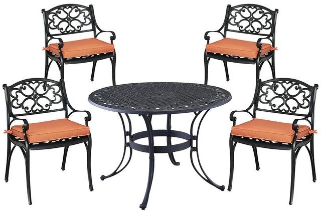 homestyles® Sanibel 5-Piece Black Outdoor Dining Set-0