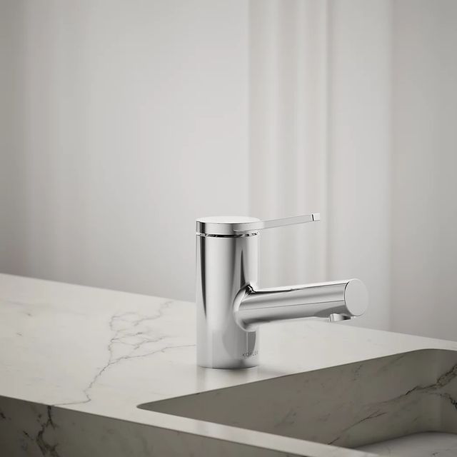 KOHLER® Elate® Polished Chrome Single-Handle Bathroom Sink Faucet-3