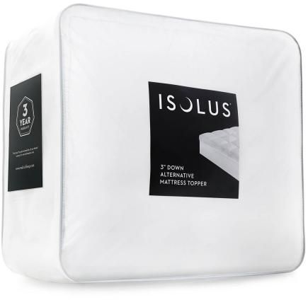 Malouf® Isolus® 3" Down Alternative California King Mattress Topper-3