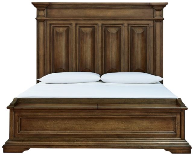 Signature Design by Ashley® Frantanna Brown Queen Panel Storage Bed-4