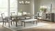 Elements International Versailles Contemporary Boucle White/Gray Dining Arm Chair-3