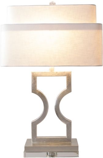 Surya Wellesly Silver Table Lamp-3