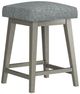 HH2 Home Uniquely Yours Graphite/Gray Wash Square Backless Adjustable Swivel Stool-2