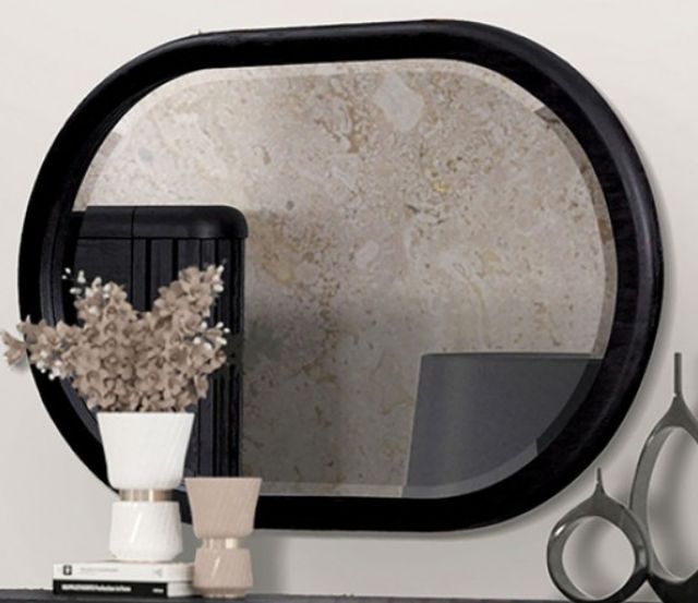 Furniture of America® Hildesheim Black Dresser Mirror-0