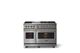 Viking® 5 Series 48" Stainless Steel Pro Style Dual Fuel (LP) Range with Polished Chrome Trim-3