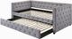 Coaster® Mockern Light Grey Upholstered Daybed With Trundle-4