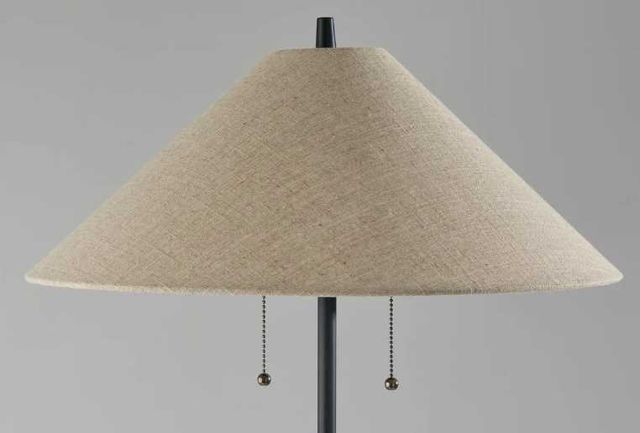 Adesso® Palmer Black Floor Lamp-2