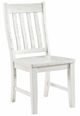 TEI Rustic Lodge Distressed White Side Chair-0