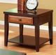 Furniture of America® Seneca Dark Cherry/Dark Oak End Table -0