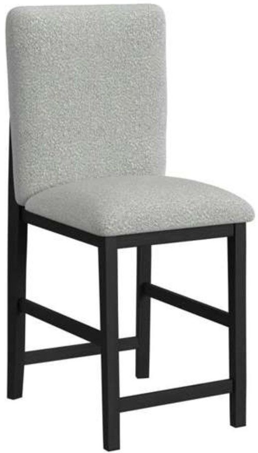 Elements International Portland Black/Gray 20" Bar Stool-0