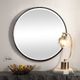 Uttermost® Benedo Black Round Mirror-1