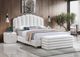 IFDC Beige/Creme Queen Platform Bed-1