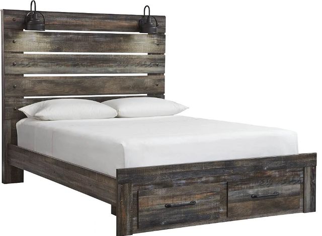 Signature Design by Ashley® Drystan Brown Queen 2-Drawer Storage Panel Bed-0