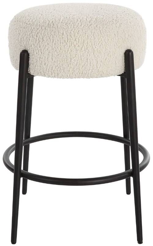 Uttermost® Arles Black/White Counter Stool-3