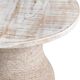 Crestview Collection Key Largo White Accent Table with Tan Base-2