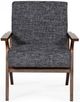 VIG Furniture Modrest Candea Grey/Walnut Accent Chair-1