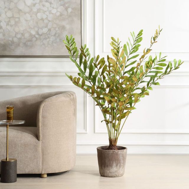 Uttermost® Zamia Brown/Green Palm Accent In Planter-1
