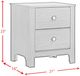 Elements International Sami Gray Youth Nightstand-1