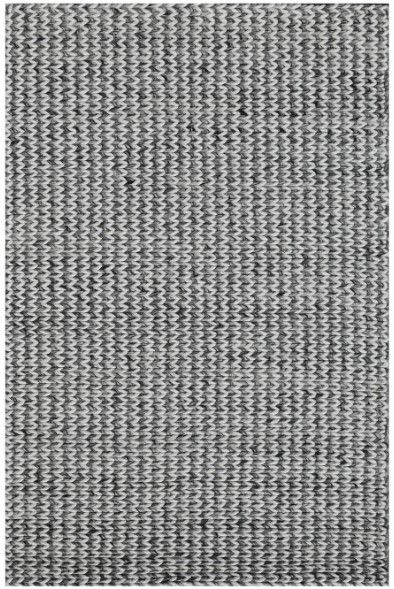 KAS Rugs Cortico Ivory/Grey Chevron 5'x7' Area Rug-0