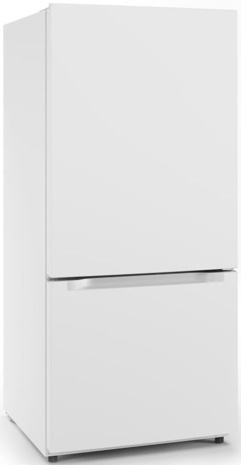 Midea® 30" 18.7 Cu. Ft. White Bottom Freezer Refrigerator-1