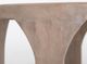 International Furniture Direct Balam Stained White Round Chairside Table-4