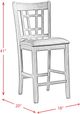 Elements International Max Cherry Pub Side Chairs-4
