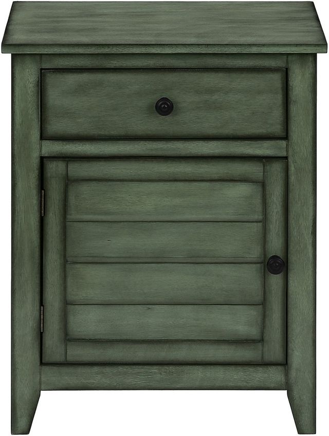 Monarch Specialties Inc. Antique Green Veneer End Table-1
