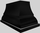 Vent-A-Hood® Designer Series 54" Black Island Range Hood-3