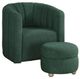 Homelegance® Delaney 2-Piece Green Swivel Accent Chair with Ottoman Set-0