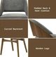 ACME Furniture Delmon 2-Piece Dark Walnut/Gray Side Chair Set-5