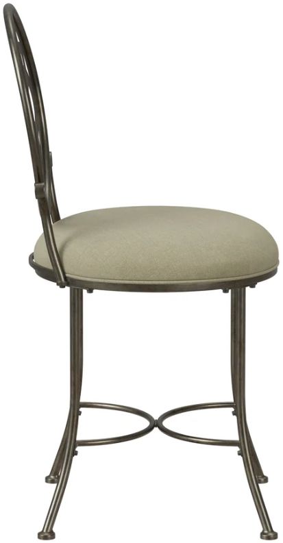 HH2 Home Marsala Antique Gray/Cream Vanity Stool-3