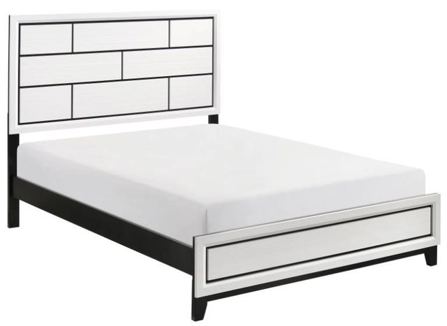 Homelegance® Davi White Queen Panel Bed-0