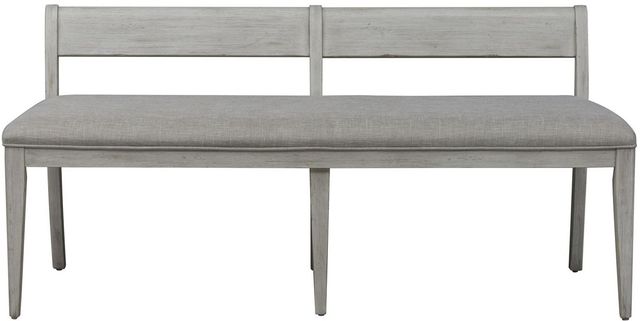 Liberty Furniture Farmhouse Reimagined Antique White/Khaki Upholstered Bench-2
