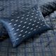 Olliix by Madison Park Biloxi 7 Piece Navy King Comforter Set-4