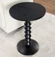 Crestview Collection Taylor Black Painted Round Accent End Table-2