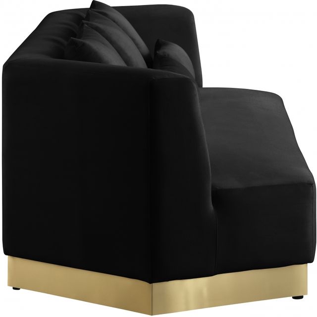 Meridian Furniture Marquis Black Velvet Sofa-3