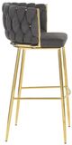 Stylecraft Austin Allen James Brown/Gold 42" Stationary Accent Chair-1