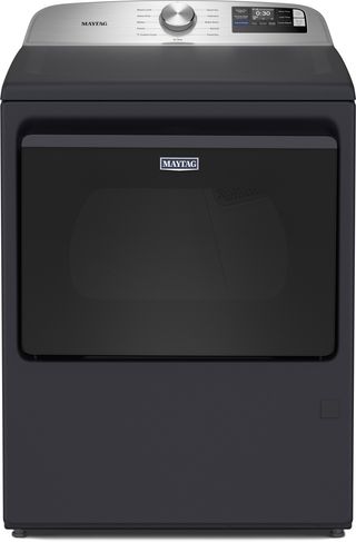 Maytag® 7.4 Cu. Ft. Midnight Steel Smart Front Load Electric Dryer with Extra Power