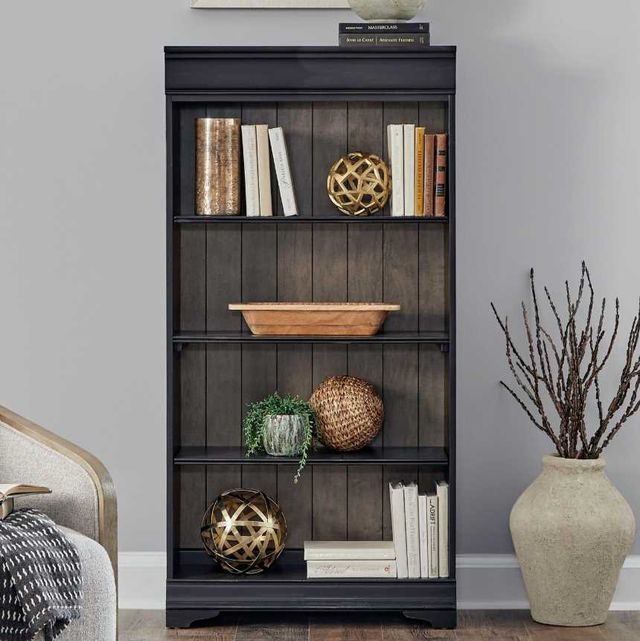 Liberty Furniture Meritage Aged Charcoal/Caramel 60" Bookcase-1