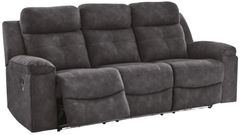 Benchcraft® Brysonview Charcoal Manual Reclining Sofa