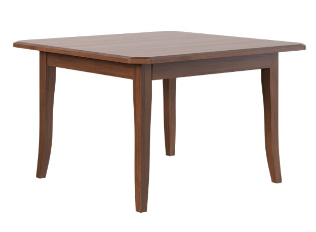 Country View Woodworking Customizable Midtown Hickory Top 42" Dining Table with 2-Leaves and Brown Maple Base