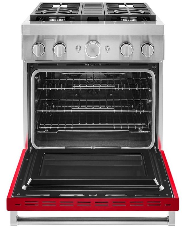 KitchenAid® 30" Passion Red Pro Style Dual Fuel Range-1