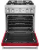KitchenAid® 30" Passion Red Pro Style Dual Fuel Range-1