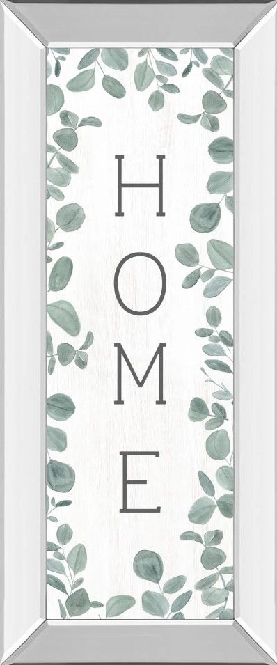 Classy Art Home Eucalyptus II by Kate Sherrill Mirror Framed Wall Art-0