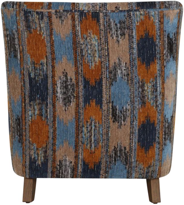 Uttermost® Lainey Rust/Sapphire/Spa Blue Upholstered Armchair-4