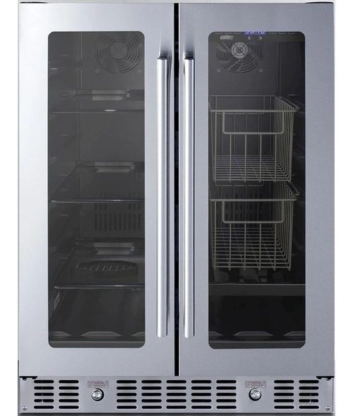 Summit® 24" 4.6 Cu. Ft. Stainless Steel Beverage Center-0