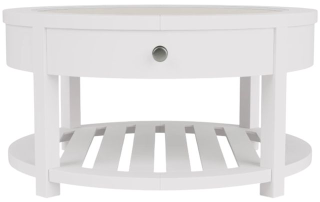 Riverside Furniture Rosalie White Caps Round Cocktail Table-1