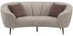 Coaster® Ellorie Beige Upholstered Channel Back Curved Loveseat-0